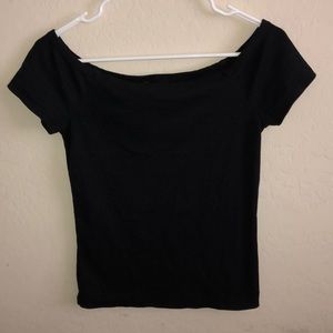 Black Off The Shoulder Top Polly & Esther Boutique